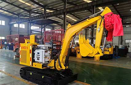 山东东达机电有限责任公司自主研发生产的MWD2.0小型挖掘机发货